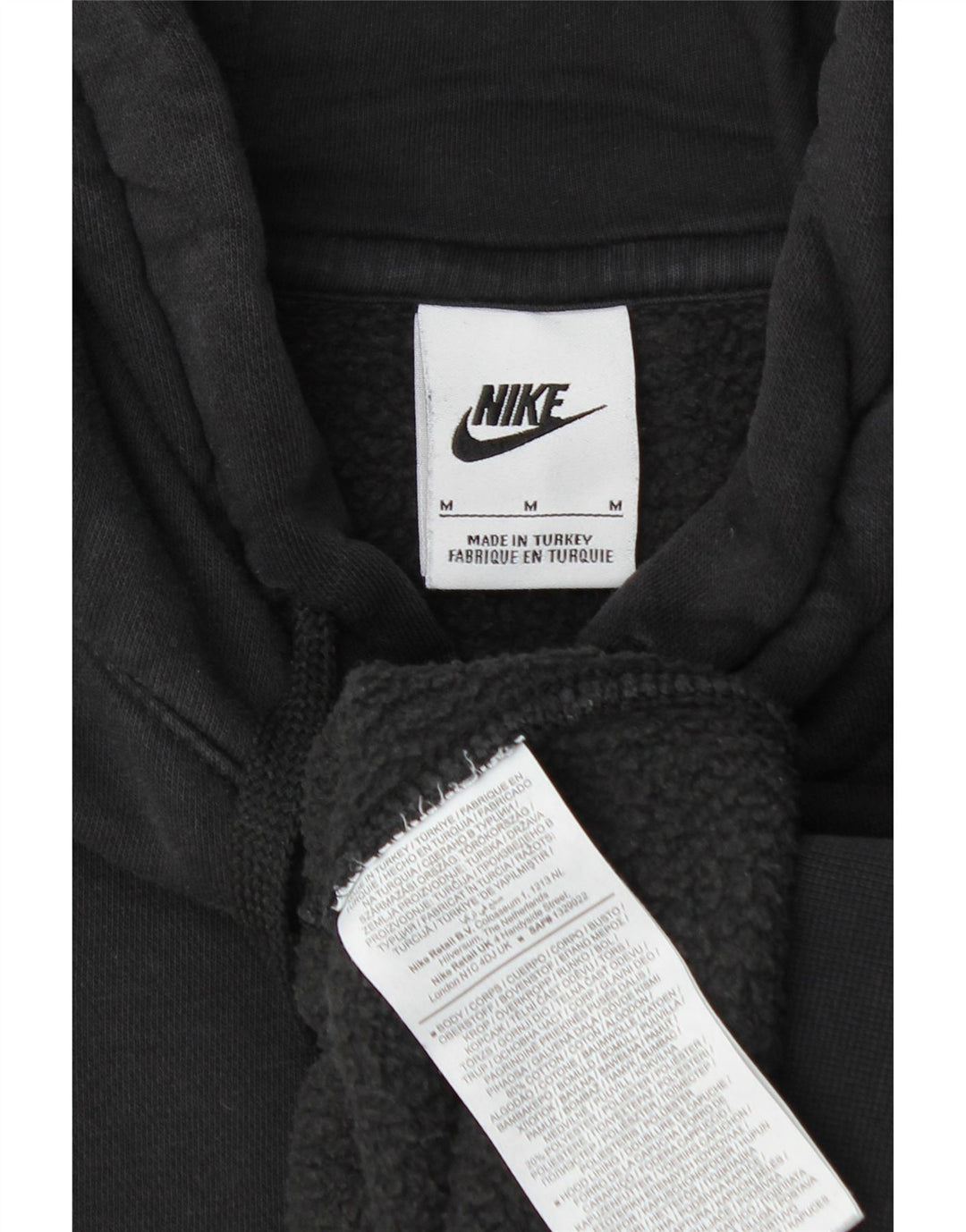 NIKE Herren-Kapuzenpullover mit Grafik, mittelschwarz, Baumwolle