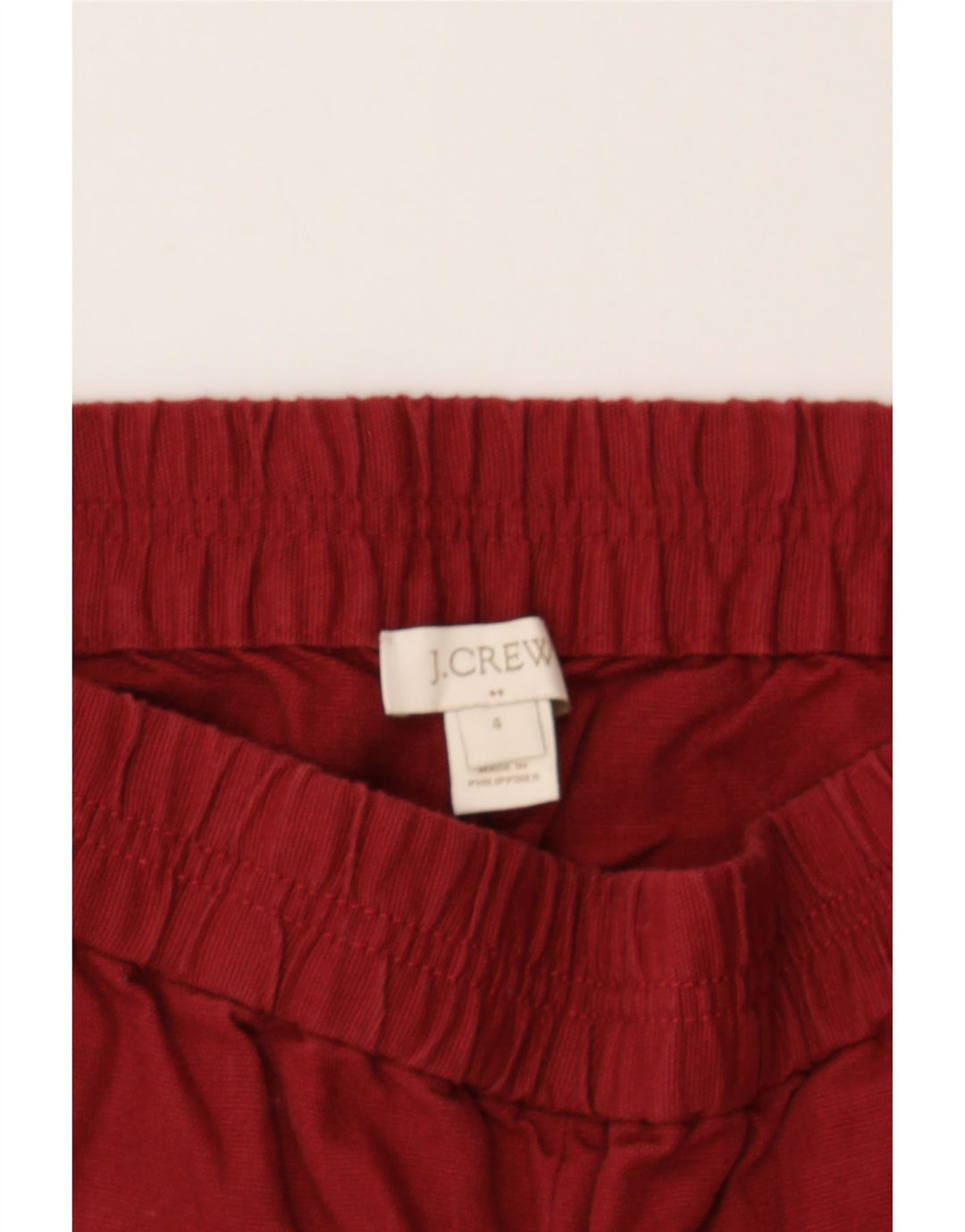 J. CREW Womens Casual Shorts US 4 Small W32 Red Cotton Vintage J. Crew and Second-Hand J. Crew from Messina Hembry 