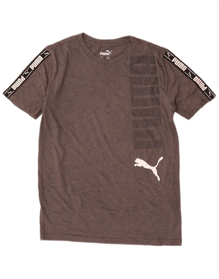 PUMA Jungen Graphic T-Shirt Top 14-15 Jahre Large Grau