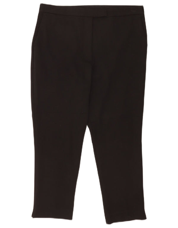 Marks & Spencer Damen Slim Cropped-Hose UK 16 Large W34 L24 Schwarz