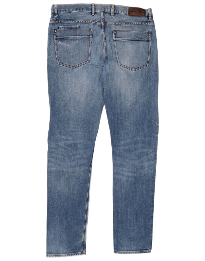 MICHAEL KORS Herren Distressed Slim Jeans W33 L34 Blaue Baumwolle