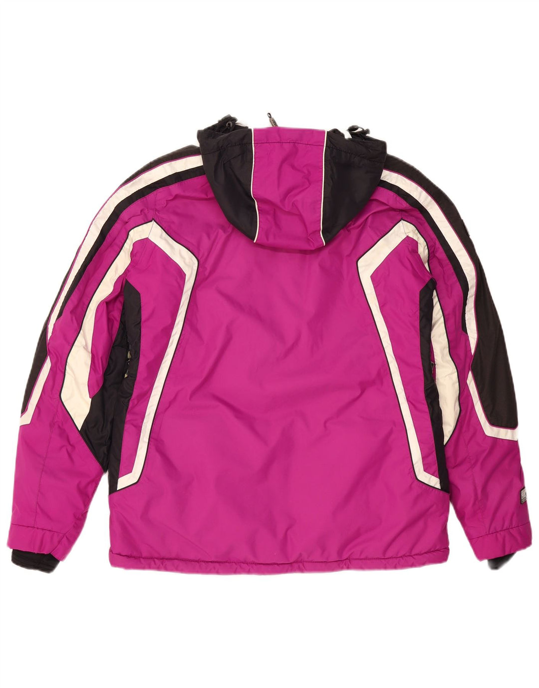 Iguana Damen-Skijacke mit Kapuze, EU 40, Mittelrosa, Farbblock-Polyester