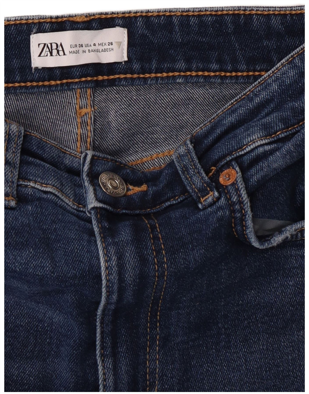 Zara Damen Skinny Jeans EU 36 XS W26 L27 Blau
