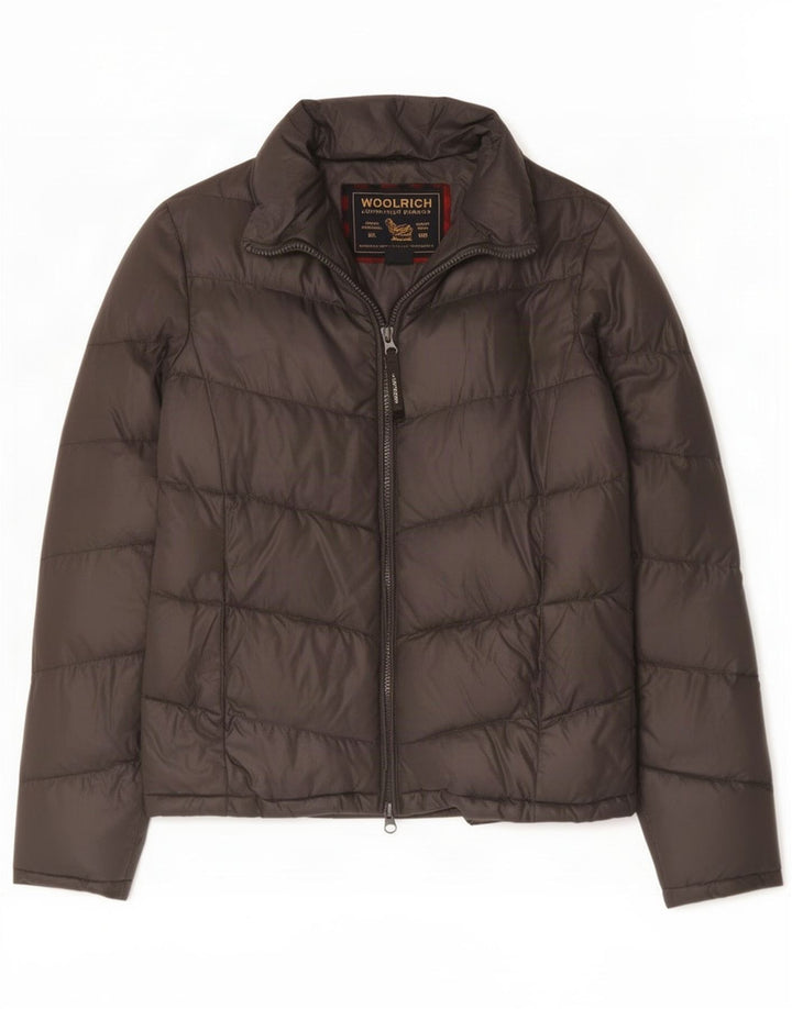 Woolrich Damen Wattierte Jacke UK 14 Mittelgrau