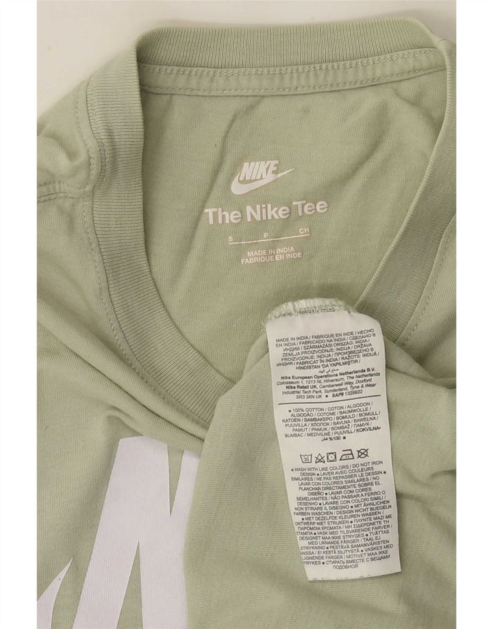 Nike Herren-T-Shirt mit Grafik, Größe S, grüne Baumwolle