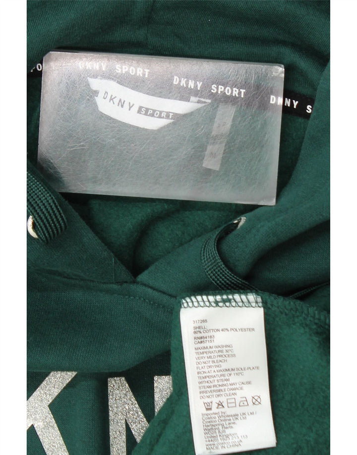 Dkny Herren-Kapuzenpullover mit Grafik, mittelgrüne Baumwolle