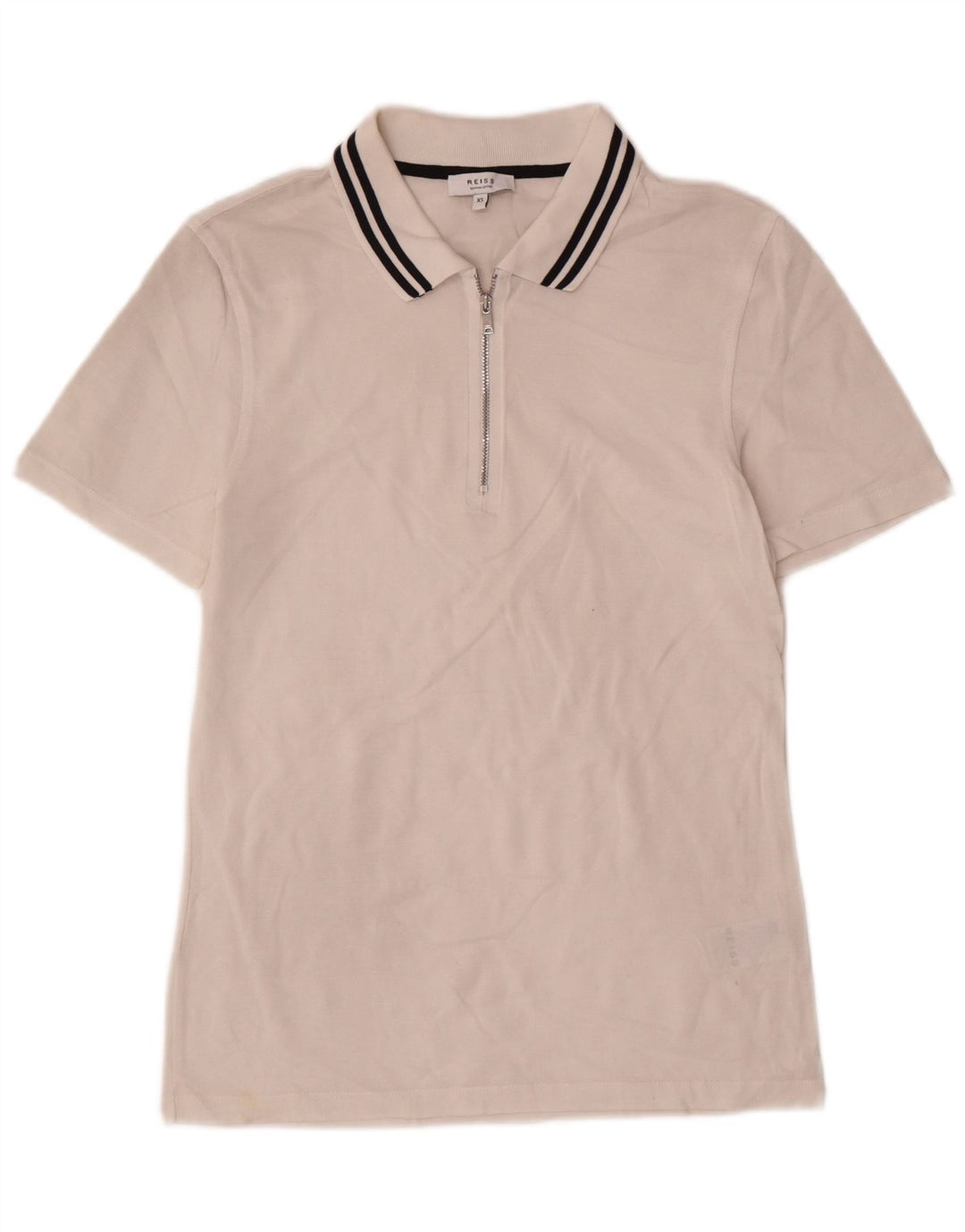 Reiss Herren Poloshirt XS Weiße Baumwolle