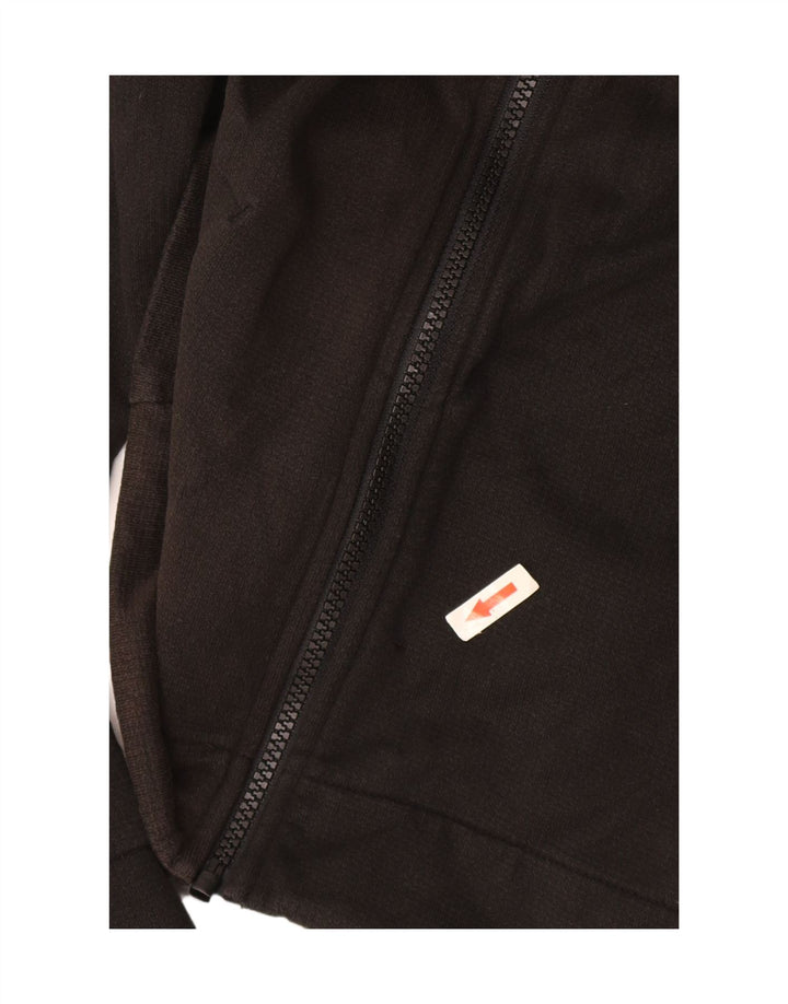 Puma Damen Zip Hoodie Pullover UK 14 Mittelgraue Baumwolle