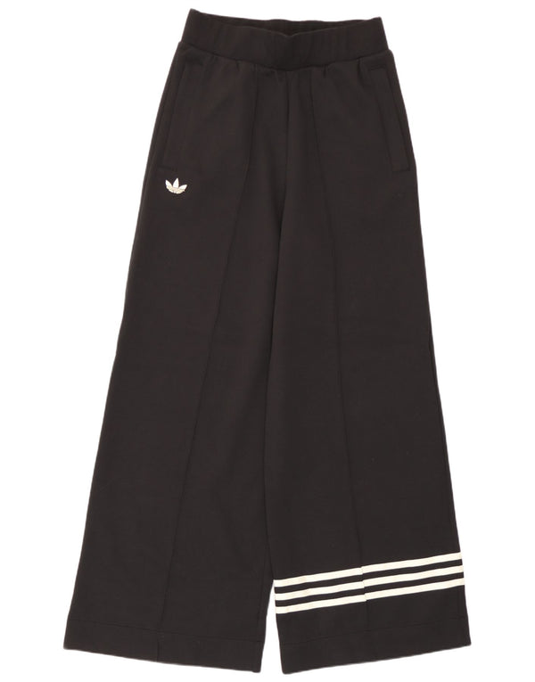 Adidas Damen-Trainingshose mit weitem Bein, UK 12/14, mittelschwarz, Baumwolle