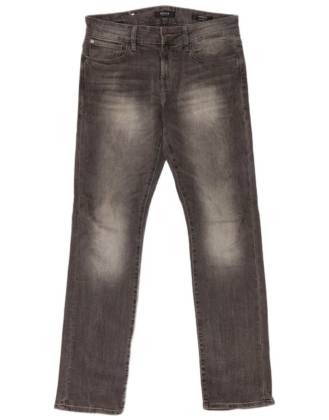Guess Herren Angels Slim Jeans W30 L32 Graue Baumwolle