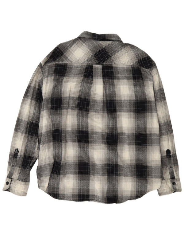 Gant Herren-Flanellhemd mit entspannter Passform, Größe 43/44, 17 XL, mehrfarbig kariert