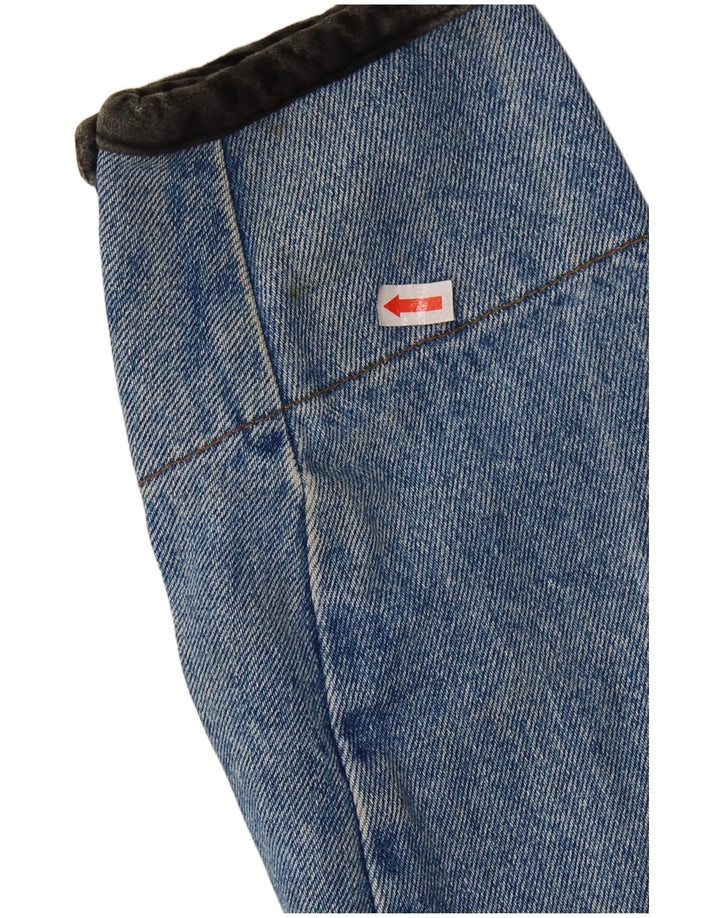 Vintage Damen Jeansjacke UK 14 Große blaue Baumwolle