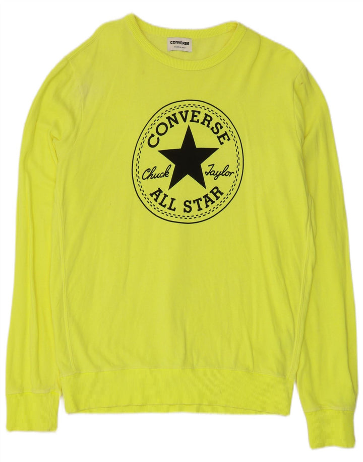 Converse Herren Chuck Taylor Graphic Sweatshirt Pullover mittelgelbe Baumwolle