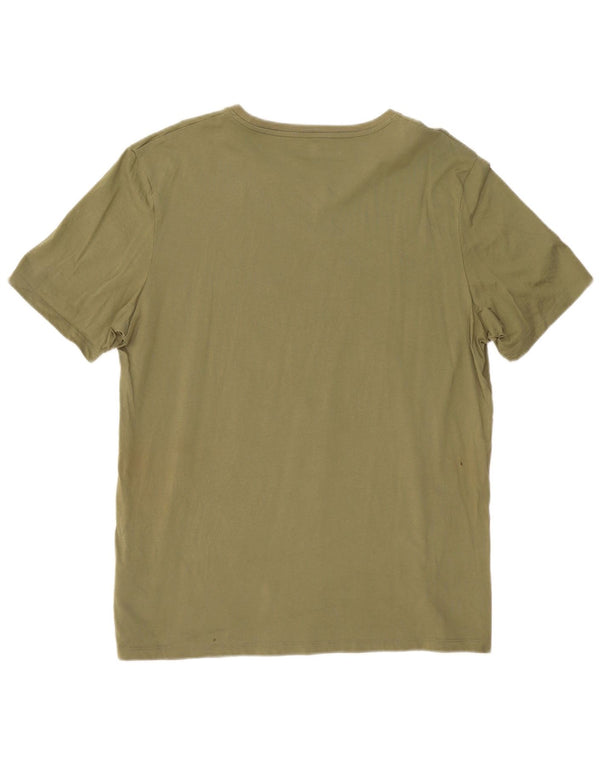 Timberland Herren Regular Fit Graphic T-Shirt Top XL Khaki Baumwolle