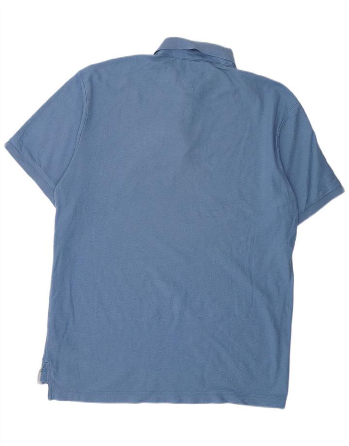 TOMMY HILFIGER Herren Poloshirt XL Blau Baumwolle