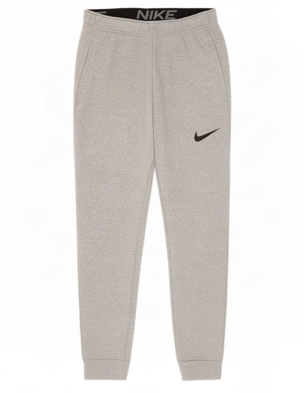 Nike Herren Dri Fit Trainingshose, Jogginghose, Größe S, grau gefleckte Baumwolle