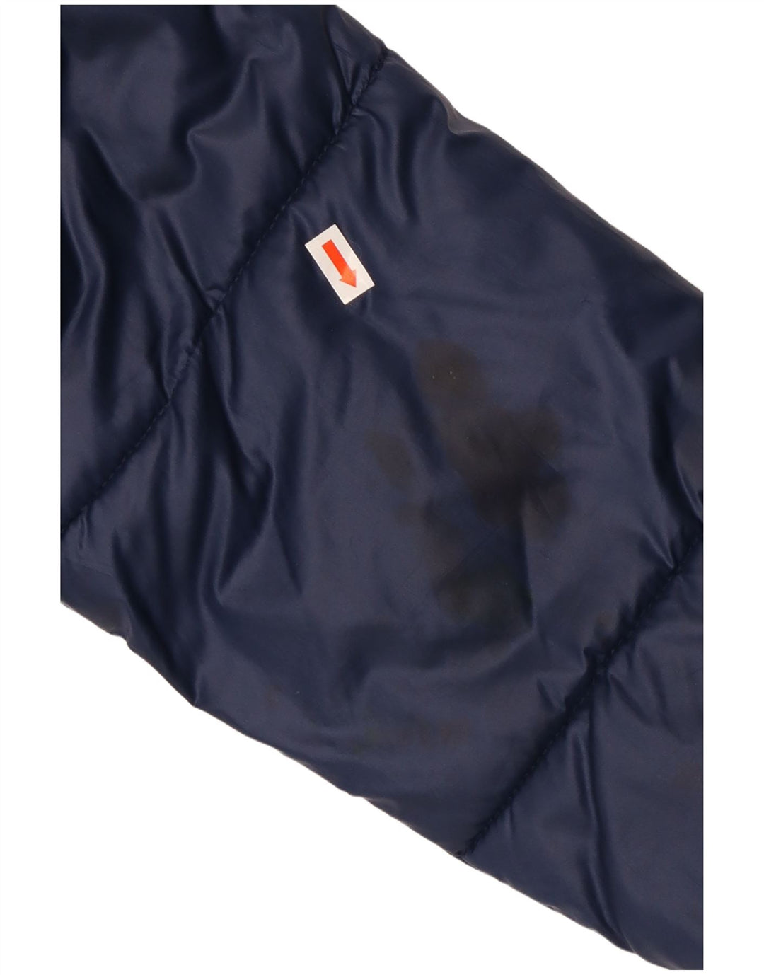 Fila Damen Übergroße grafische wattierte Jacke UK 6 XS Marineblau Polyester