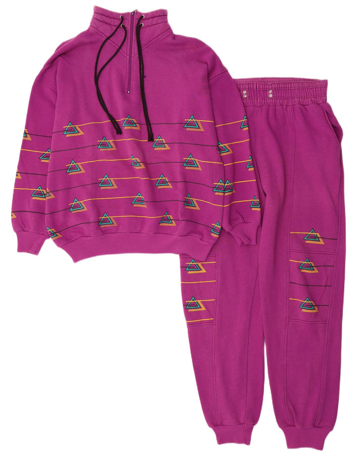 Rodeo Damen-Trainingsanzug mit Grafik, EU 40, mittelrosa, geometrisch, Retro