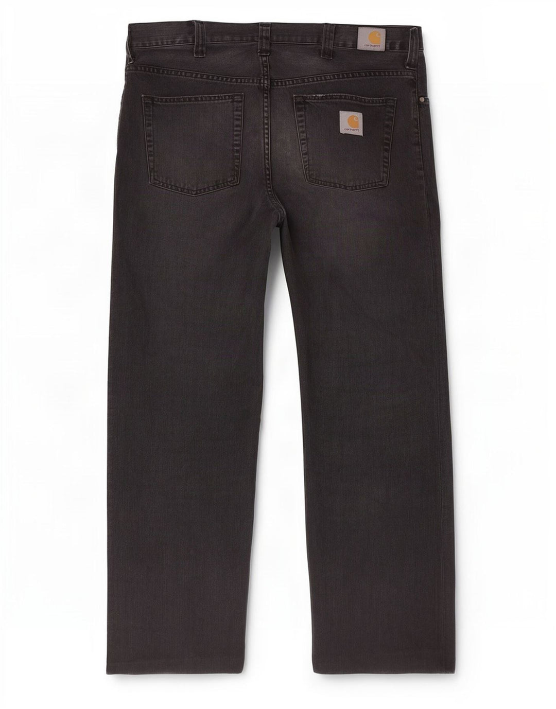 Carhartt Herren Straight Jeans W32 L30 Schwarze Baumwolle