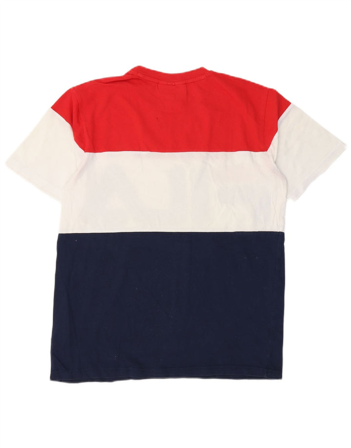 FILA Herren-T-Shirt mit Grafik, Größe S, mehrfarbig, Colourblock-Baumwolle