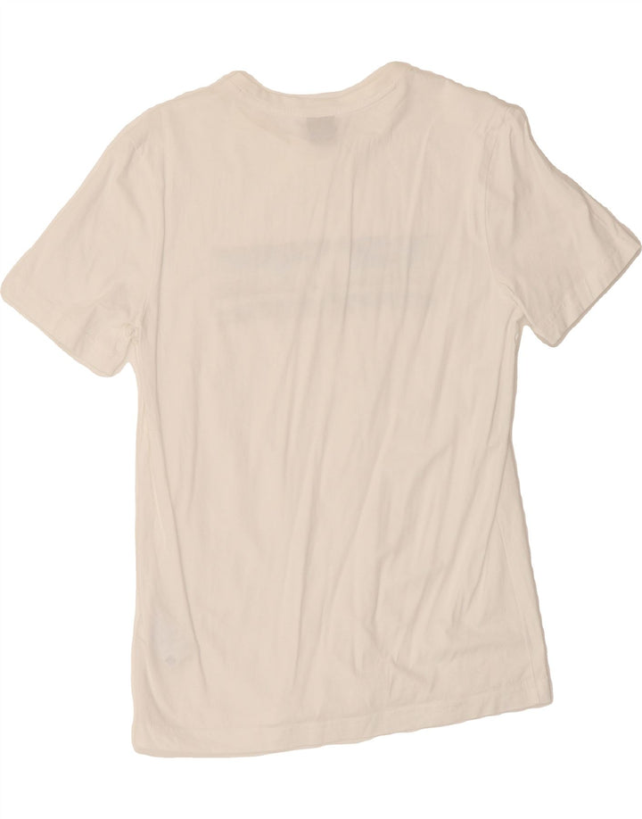 HUGO BOSS Mens Graphic T-Shirt Top Small White Cotton Vintage Hugo Boss and Second-Hand Hugo Boss from Messina Hembry 
