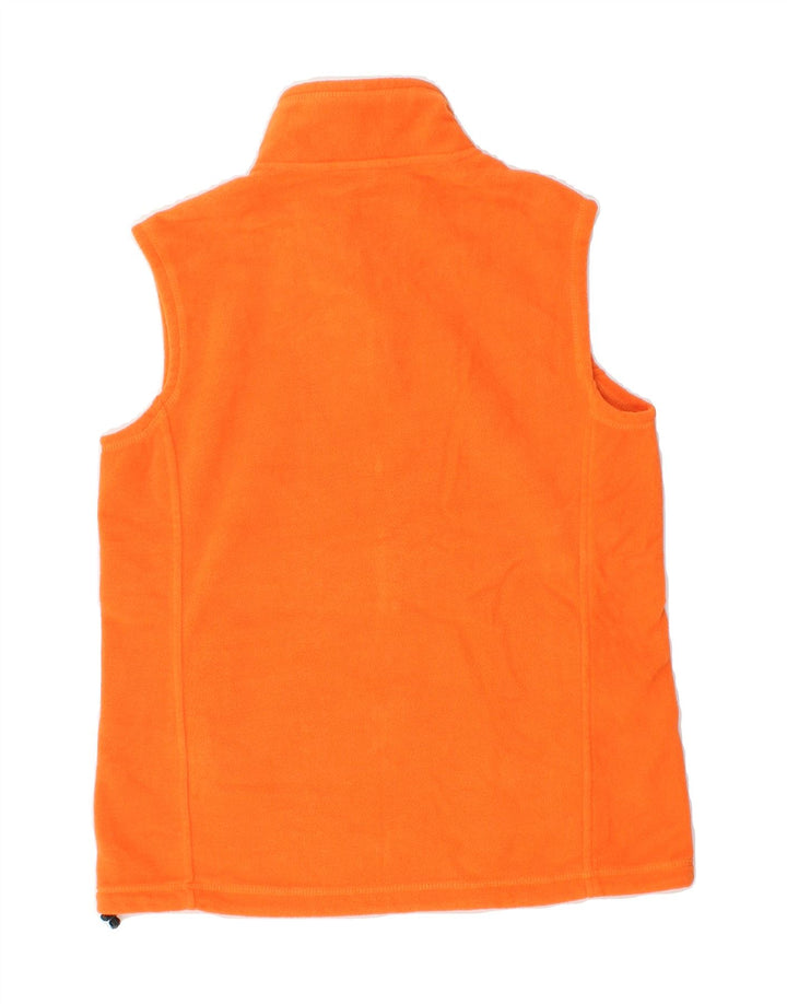 RUSSELL ATHLETIC Womens Fleece Gilet UK 10 Small Orange Polyester Vintage Russell Athletic and Second-Hand Russell Athletic from Messina Hembry 