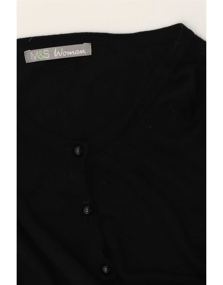 Marks & Spencer Damen-Cardigan-Pullover UK 16 Large Schwarz
