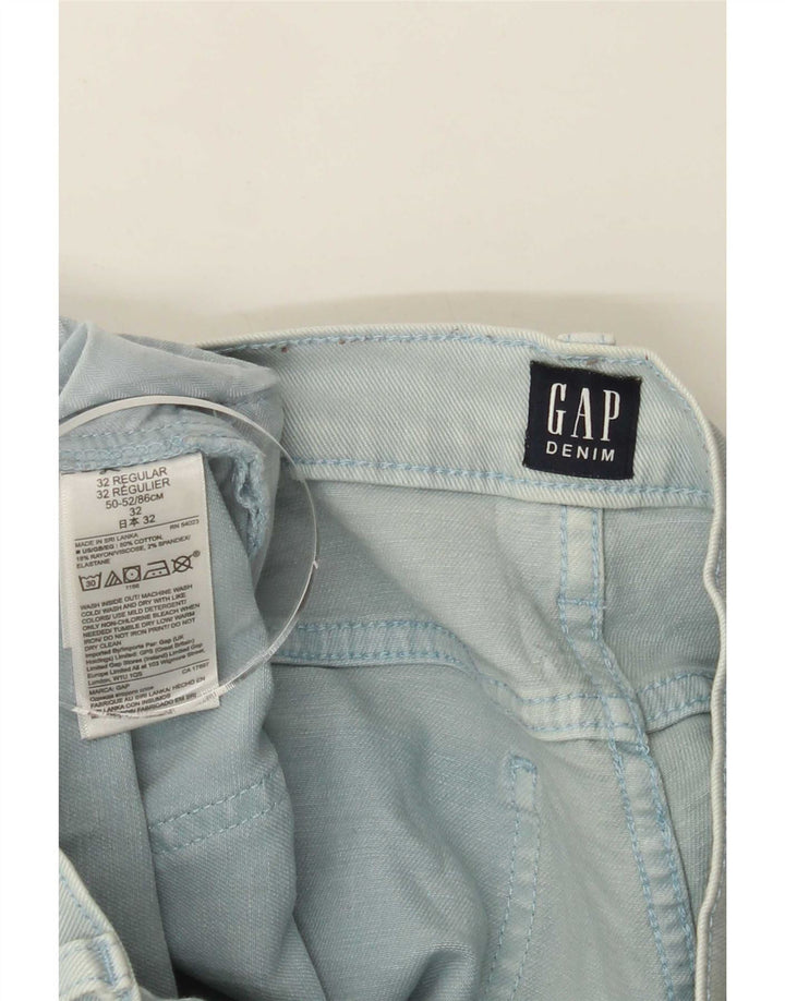 Gap Damen-Cropped-Jeans W32 L26 Blaue Baumwolle