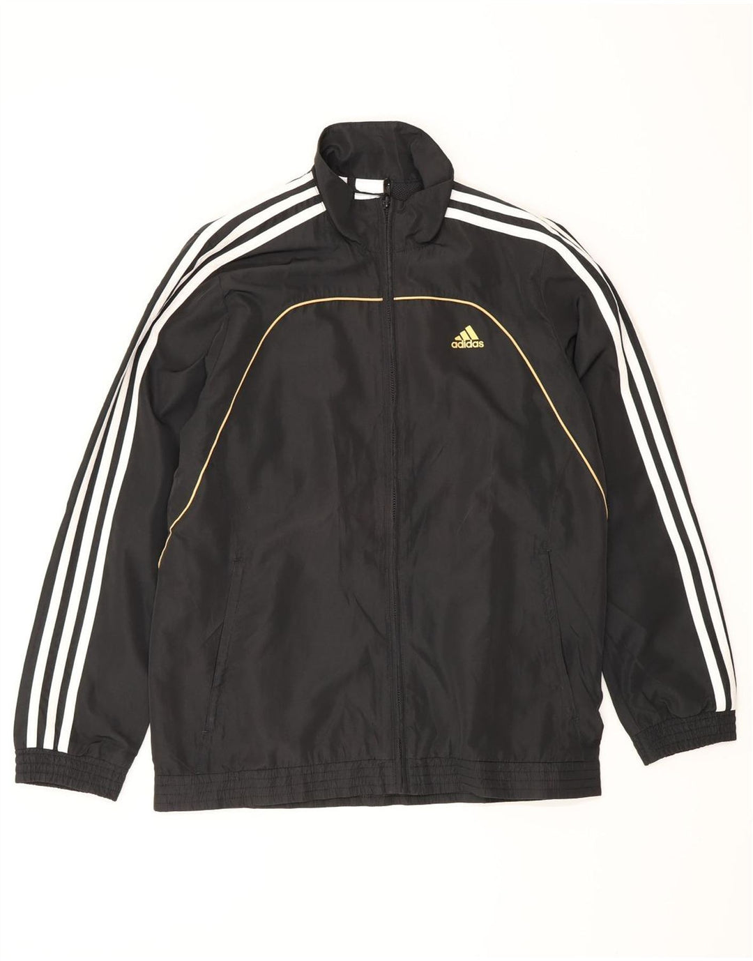 Adidas Regenjacke für Jungen, 13–14 Jahre, schwarzes Polyester