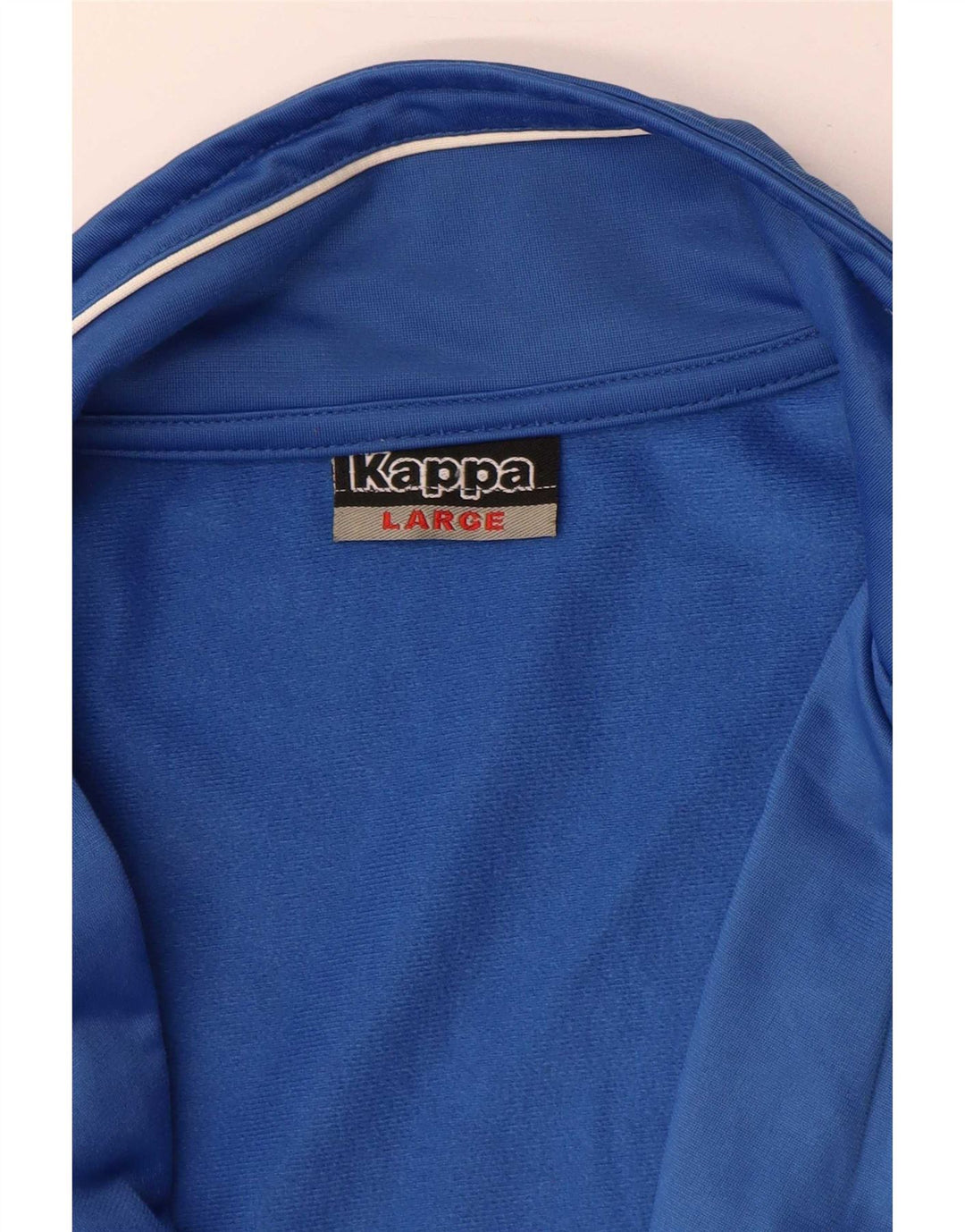 Kappa Herren-Trainingsanzugoberteil mit Grafik, Größe L, Blau, Farbblock