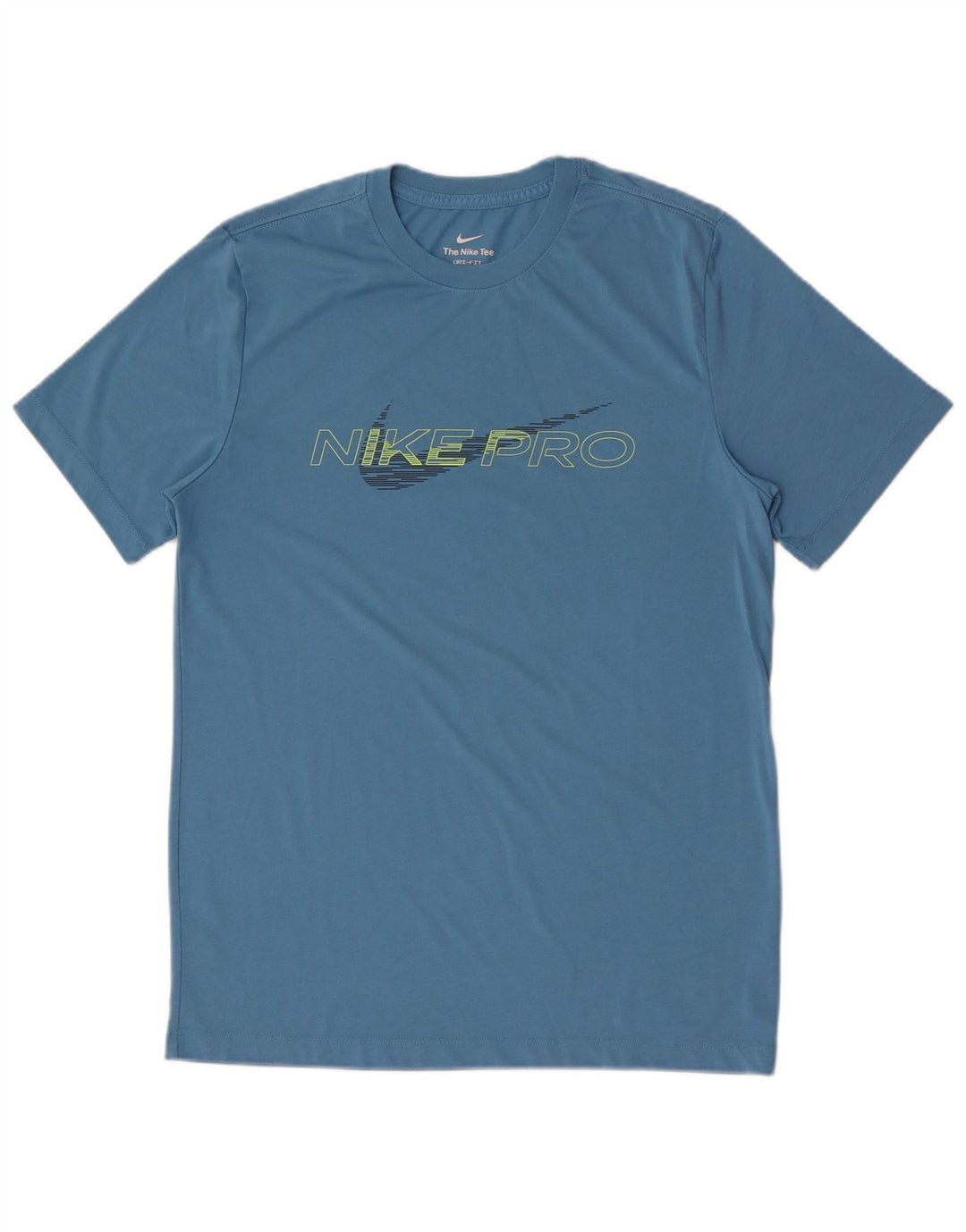 Nike Herren Dri Fit Graphic T-Shirt Top Mittelblau