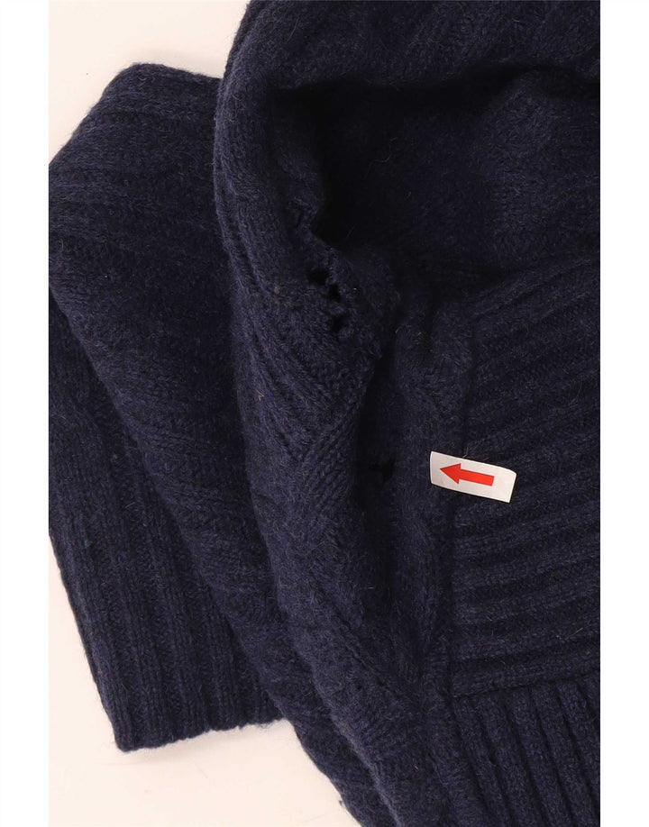 G-Star Herren-Pullover mit Schalkragen, mittlere marineblaue Wolle