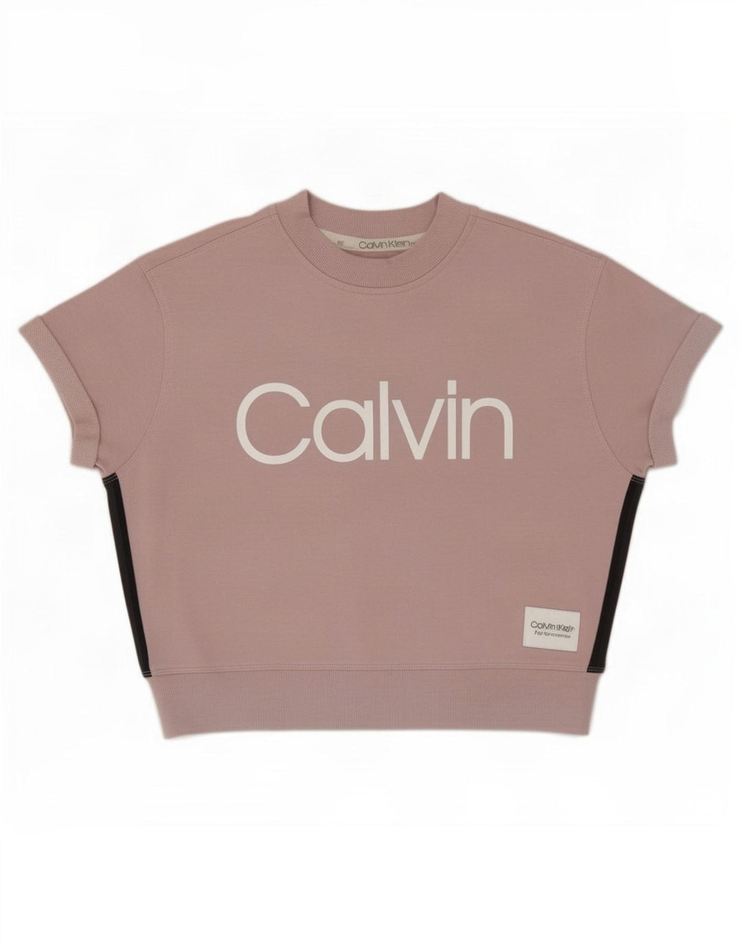 Calvin Klein Damen-Sweatshirt in Übergröße mit Grafik, UK 14, Mittelrosa