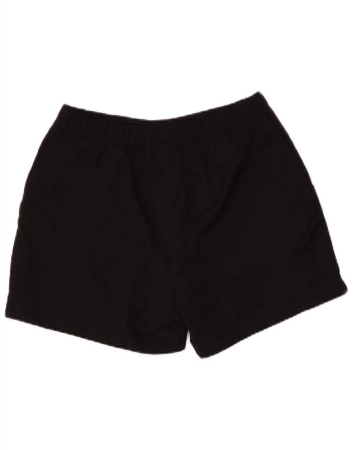 ADIDAS Damen Sportshorts UK 12 Medium Schwarz Polyester