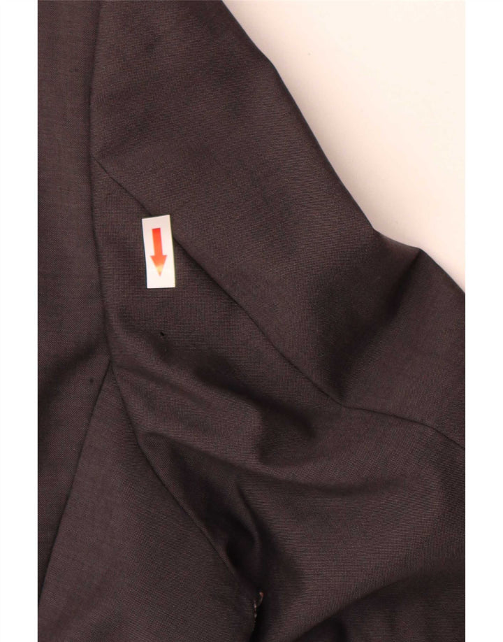 Hugo Boss Herren-Blazer mit 2 Knöpfen, EU 58, 4XL, graue Schurwolle, klassisch