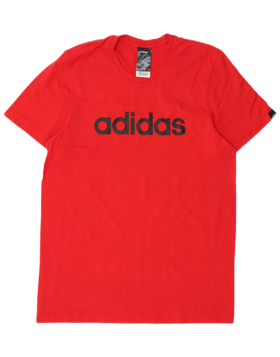 ADIDAS Herren Grafik T-Shirt Top Small Rot Baumwolle