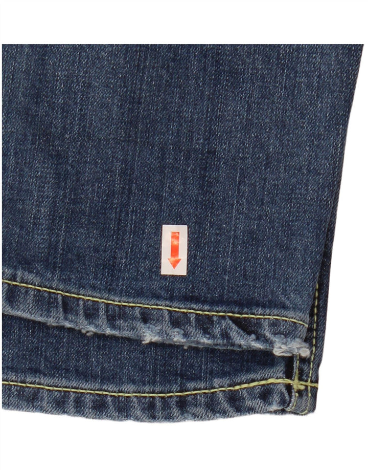 Dondup Damen Distressed Skinny Jeans W27 L29 Blaue Baumwolle