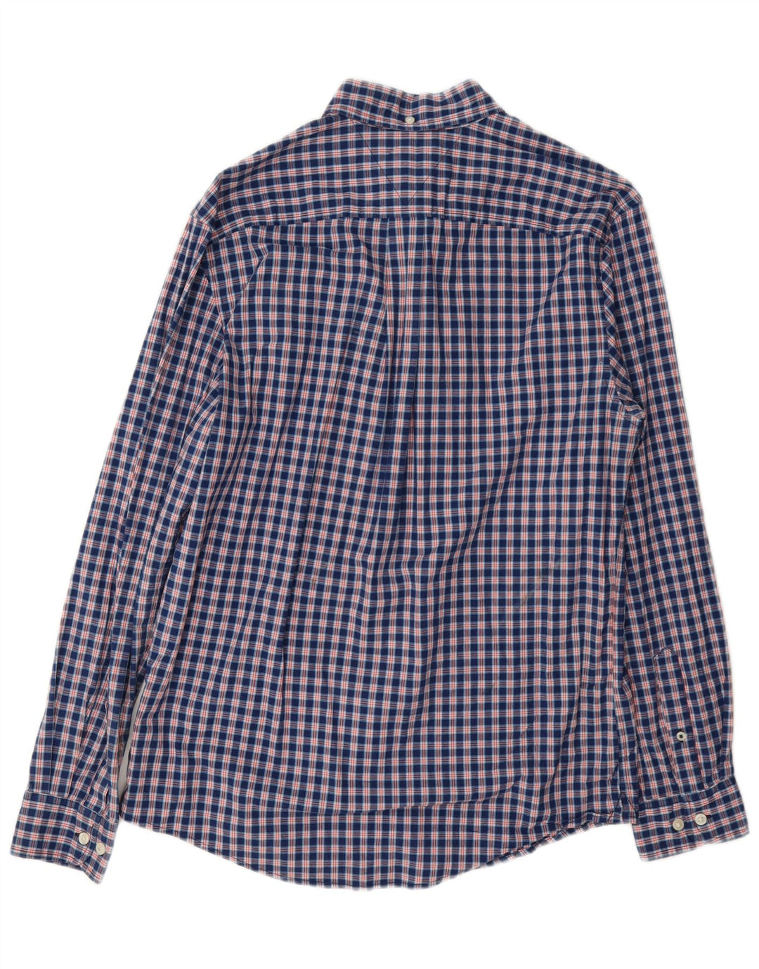 Tommy Hilfiger Herrenhemd, mittelblau, kariert, Baumwolle