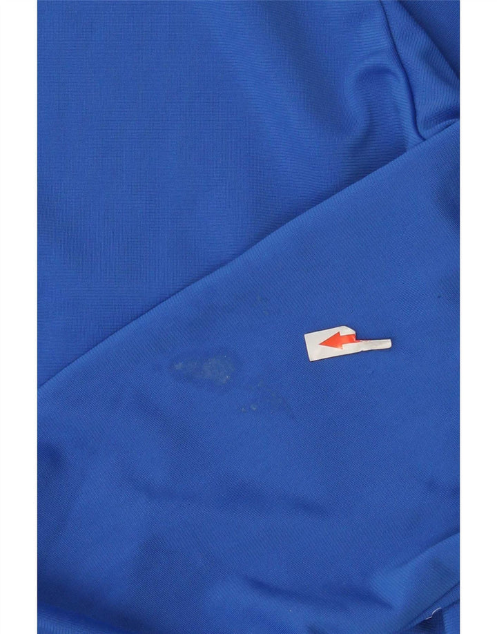 Adidas Herren-Trainingsanzug-Oberteiljacke UK 38/40 Mittelblaues Colourblock-Polyester