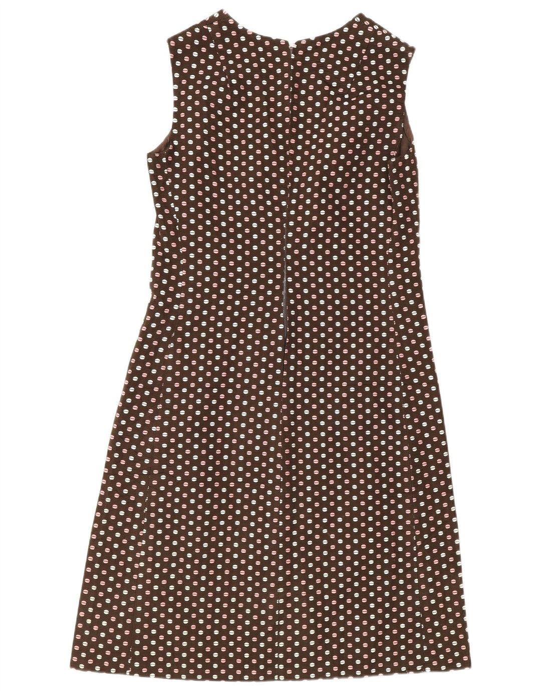 Vintage Damen 3-Knopf-2-teiliges Set IT 48 XL Braun gepunktet