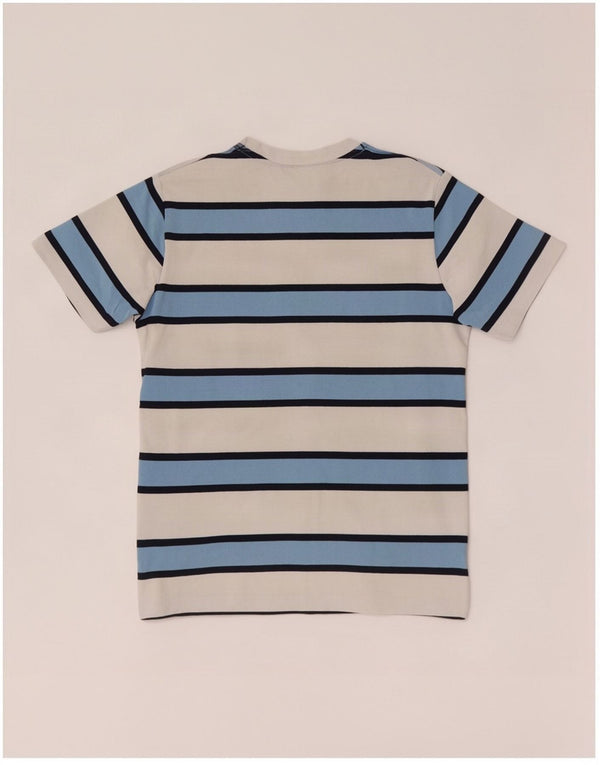 Ellesse Herren T-Shirt Top Small Weiß gestreift