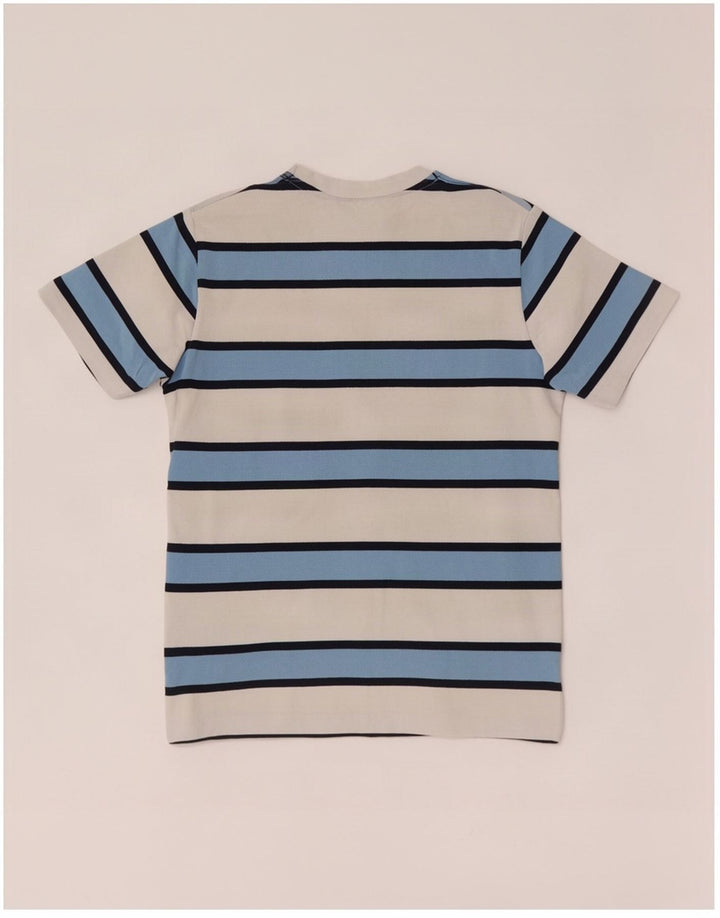 Ellesse Herren T-Shirt Top Small Weiß gestreift