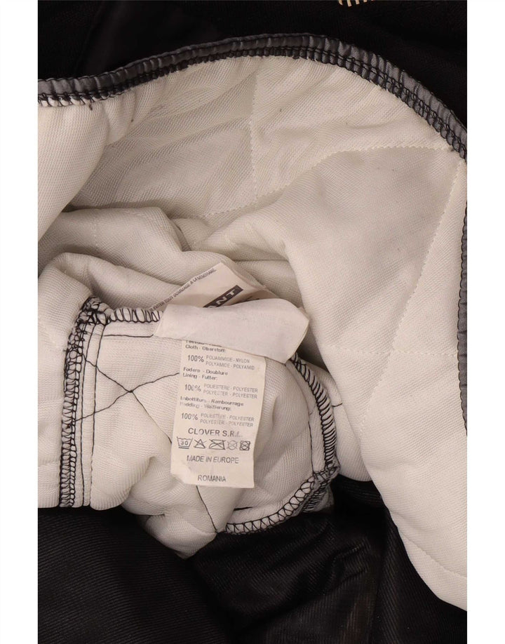 Clover Herren Racer Jacke UK 42 XL Schwarz Polyamid