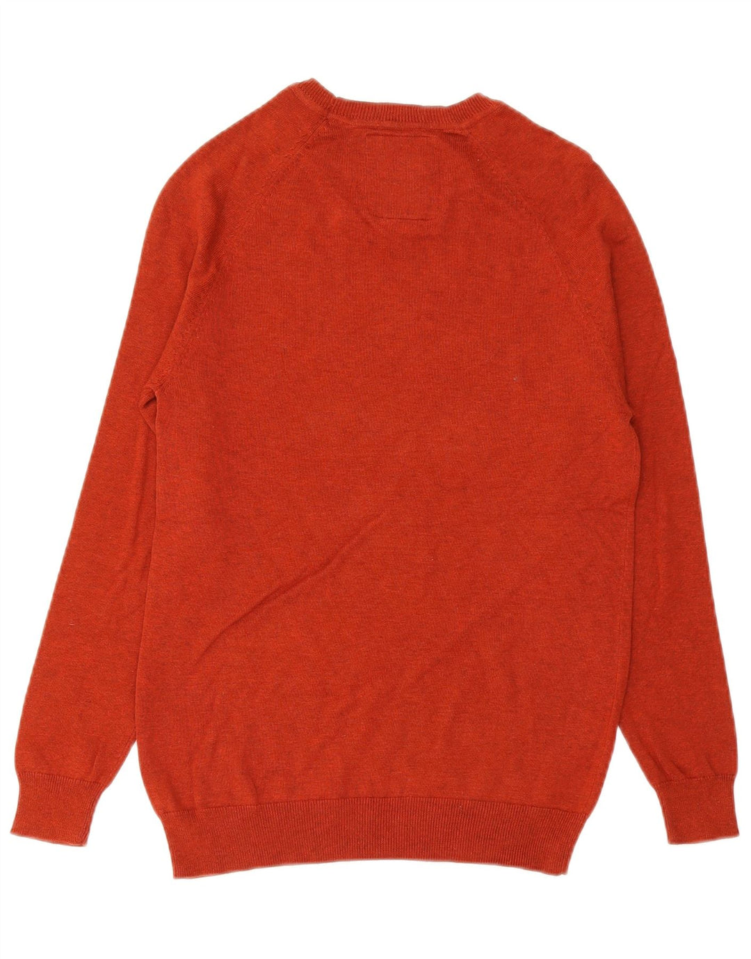 Superdry Herren-Pullover mit U-Boot-Ausschnitt, Größe S, Orange, Baumwolle