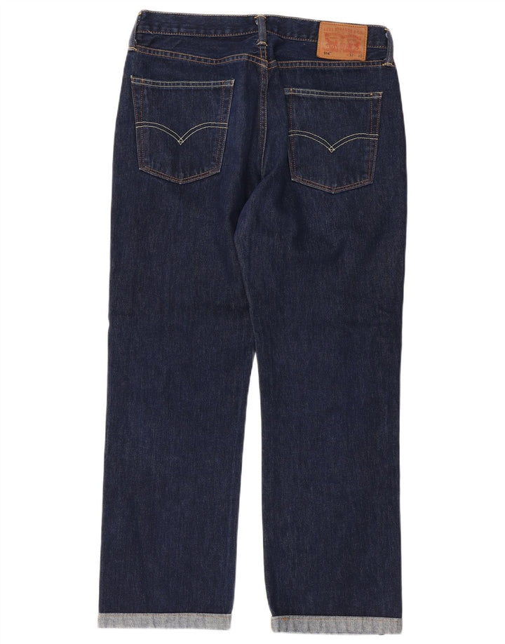 Levi's Herren 514 Straight Jeans W32 L27 Marineblaue Baumwolle