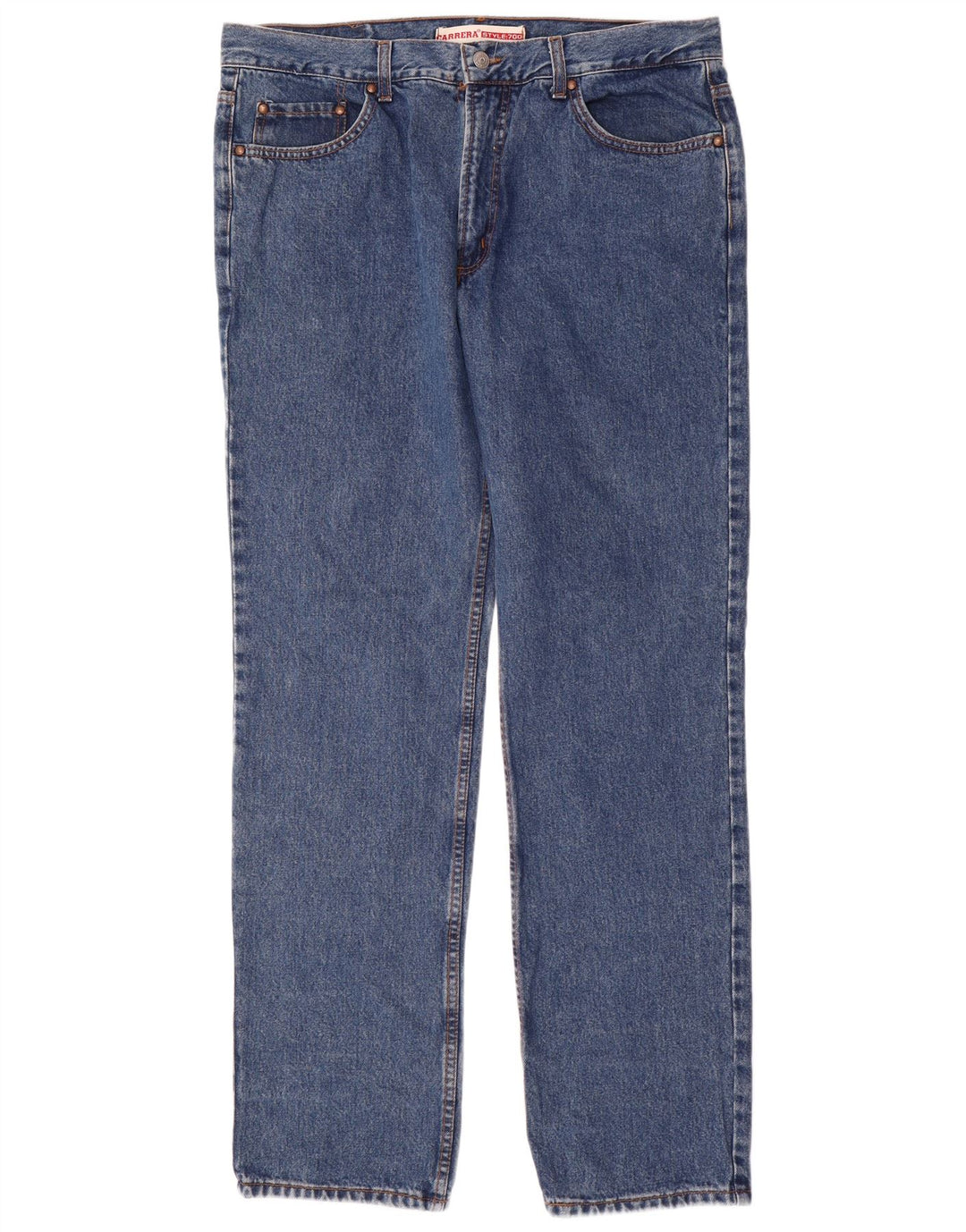 CARRERA Herren 700 Straight Jeans IT 56 3XL W40 L34 Blaue Baumwolle