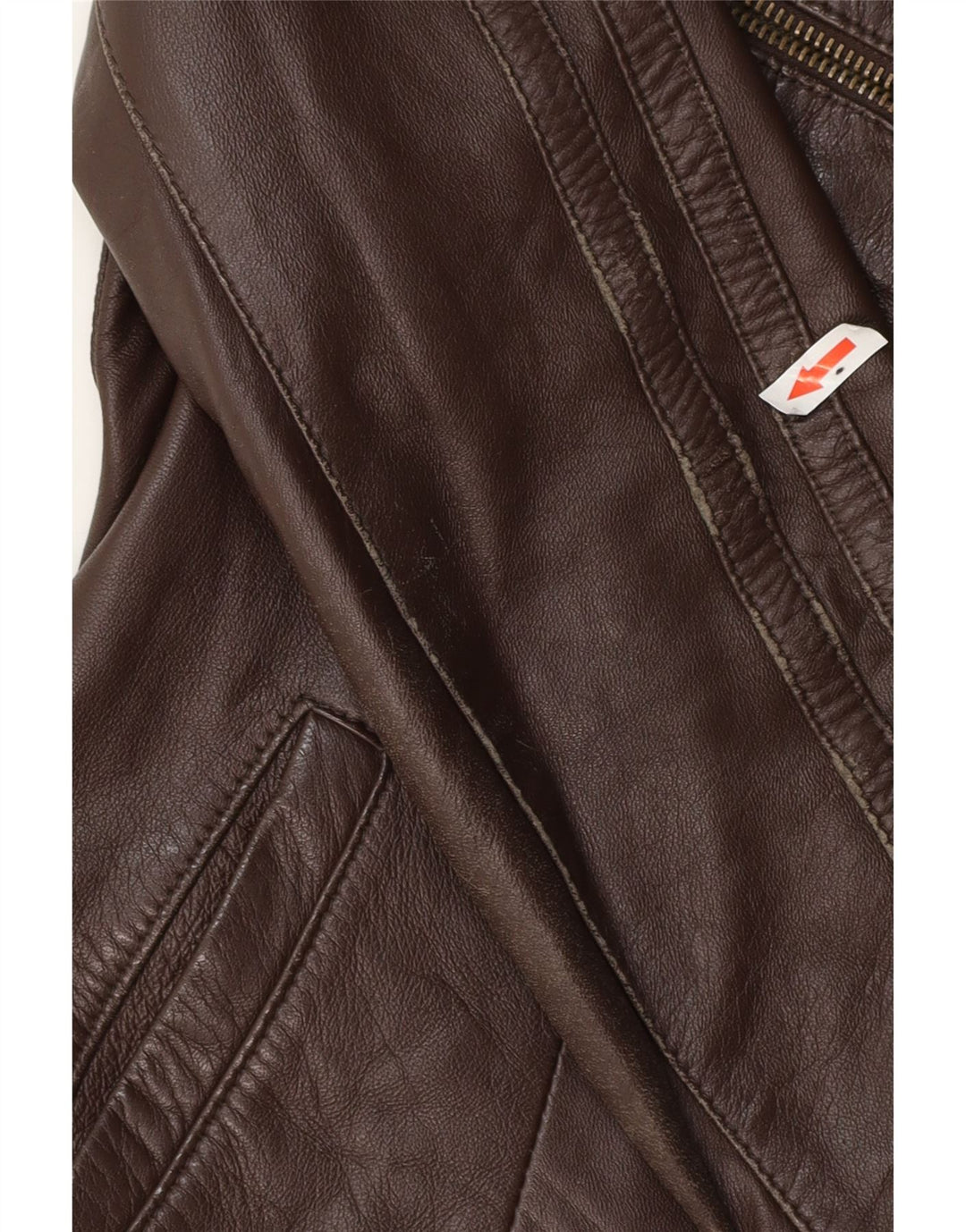 Lavorazione Artigianale Damen Crop Jacke UK 14 Large Braun