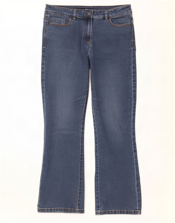 M&Co Damen Bootcut Jeans UK 12 Medium W30 L28 Blaue Baumwolle