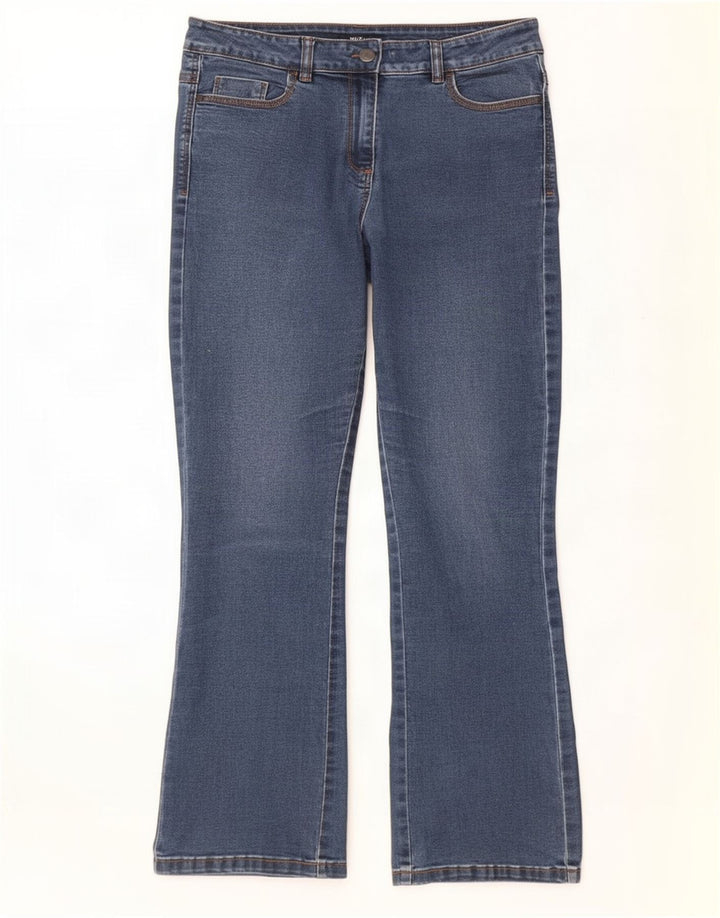 M&Co Damen Bootcut Jeans UK 12 Medium W30 L28 Blaue Baumwolle