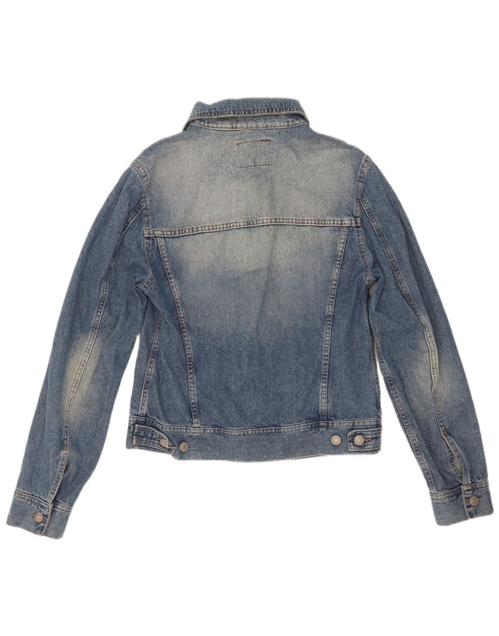 Sisley Herren Jeansjacke UK 36 Small Blaue Baumwolle